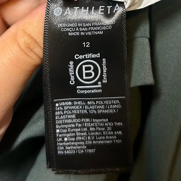 Athleta Endless Prima Twill Breathable Blazer in Green size 12 NWOT - Picture 13 of 13